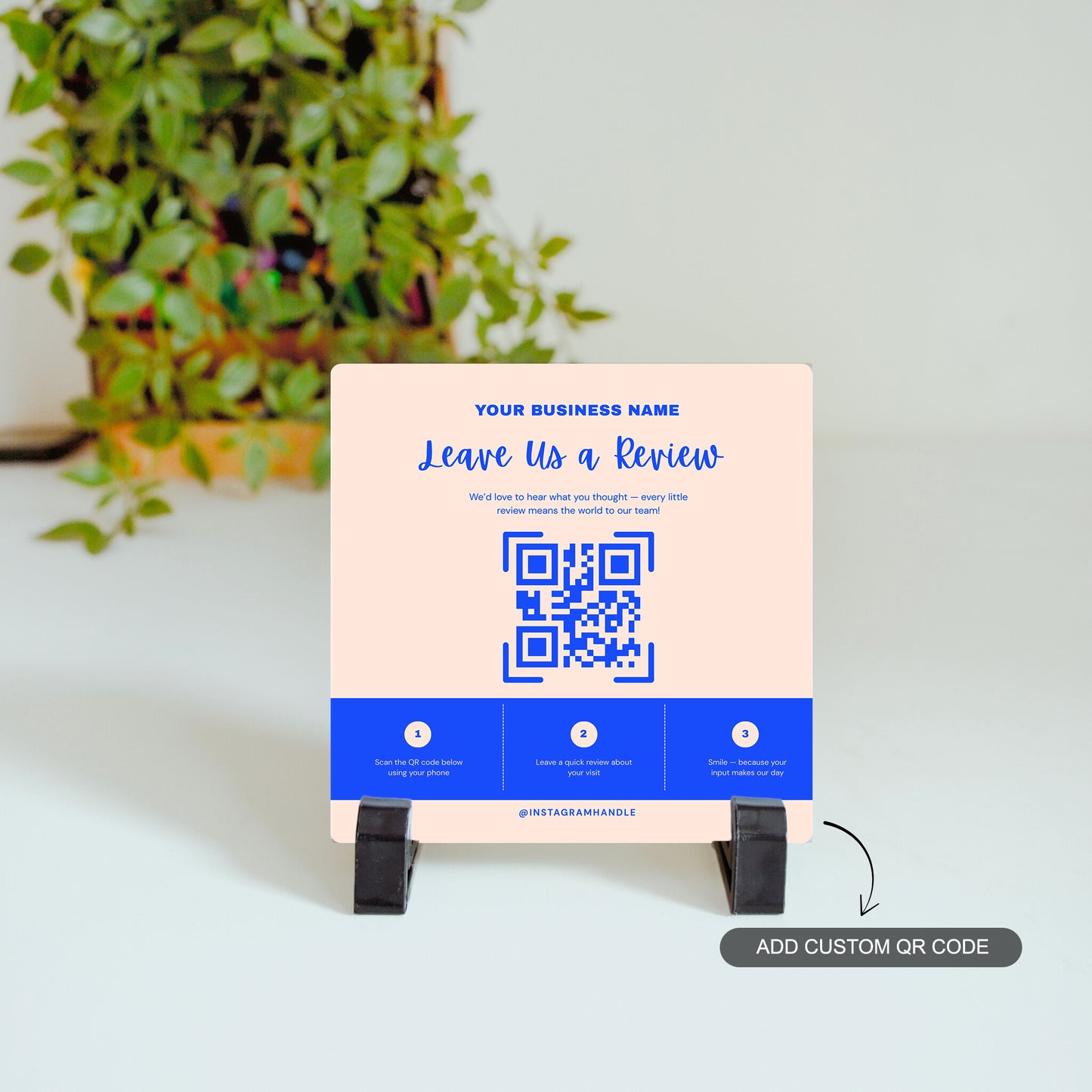 Leave us a Review – Custom QR Ceramic Tile