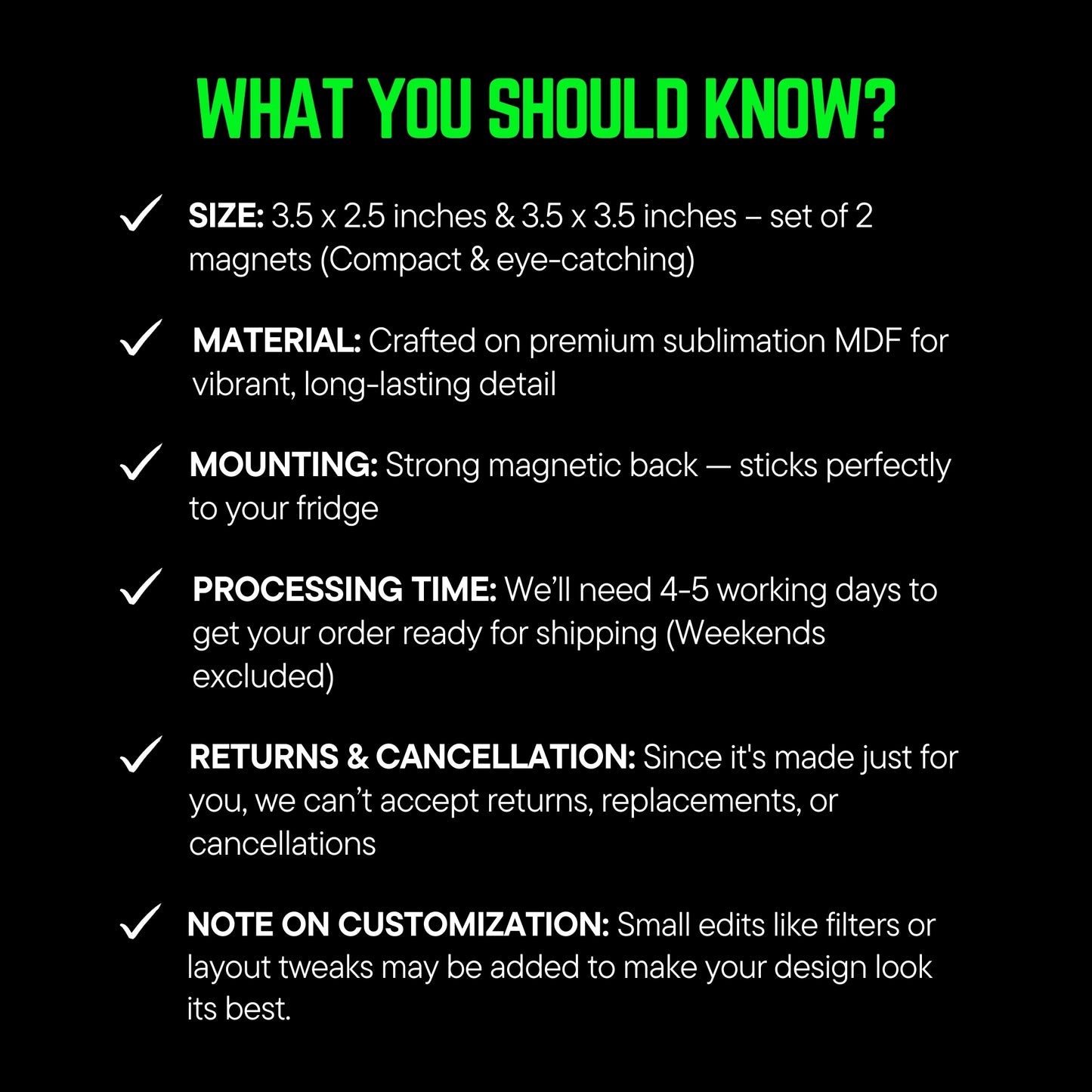 Retro Love - Custom Fridge Magnet Bundle (Set of 2)