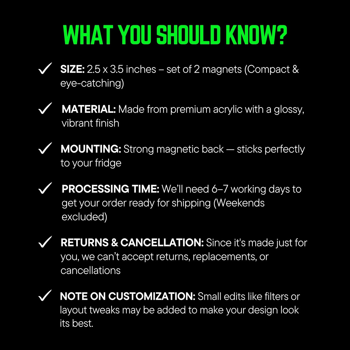 What you should know?