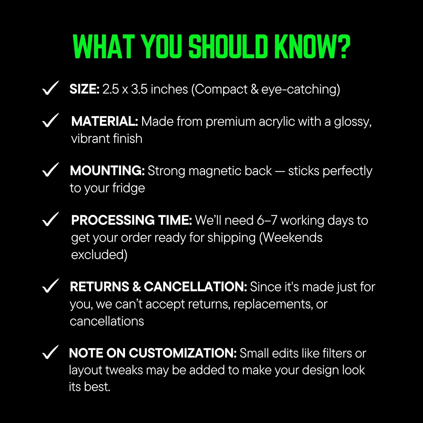 Polaroid Moments - Custom Fridge Magnet