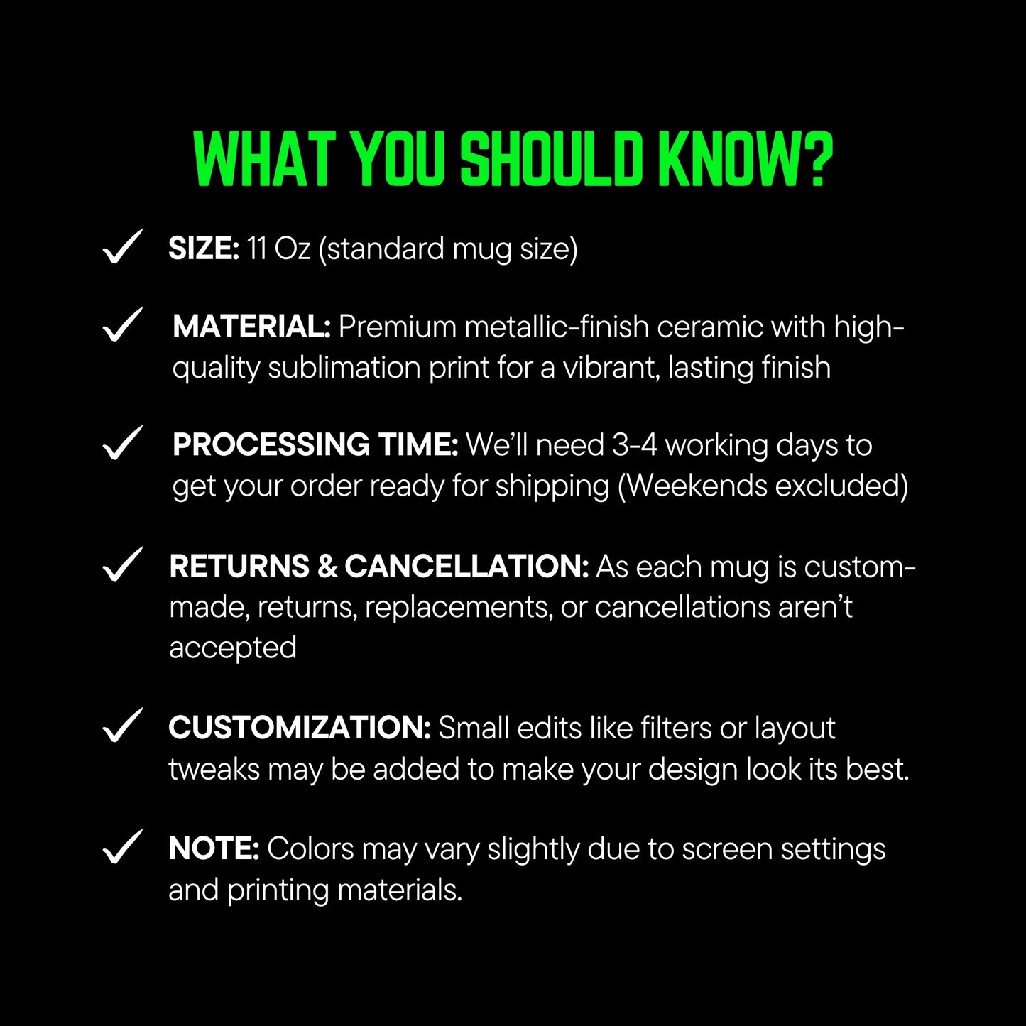 What you should know?