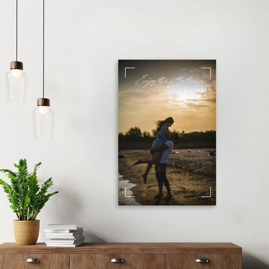Enjoy the Little Things — Custom Photo Metal Print