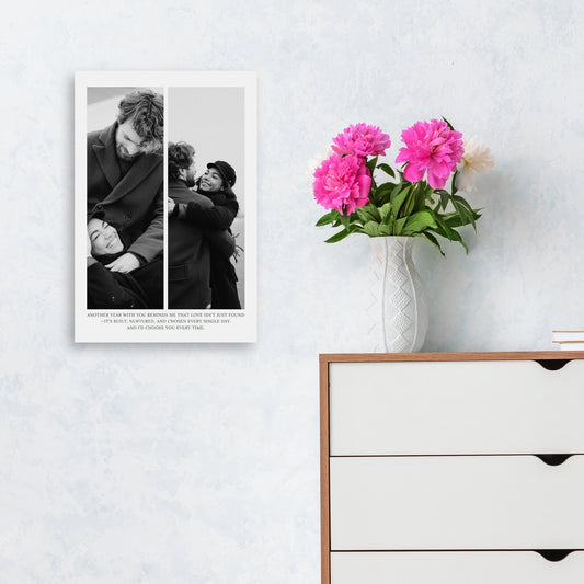 One Story, Two Frames – Custom Metal Print