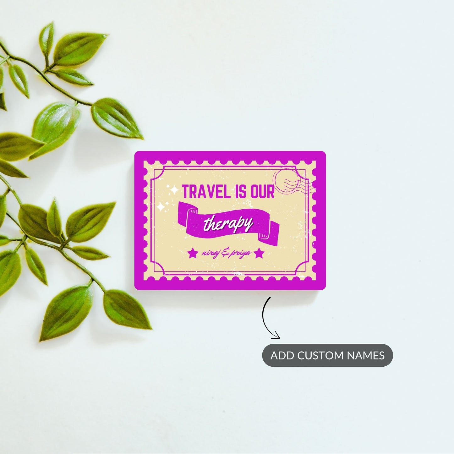 Travel Therapy - Custom Fridge Magnet