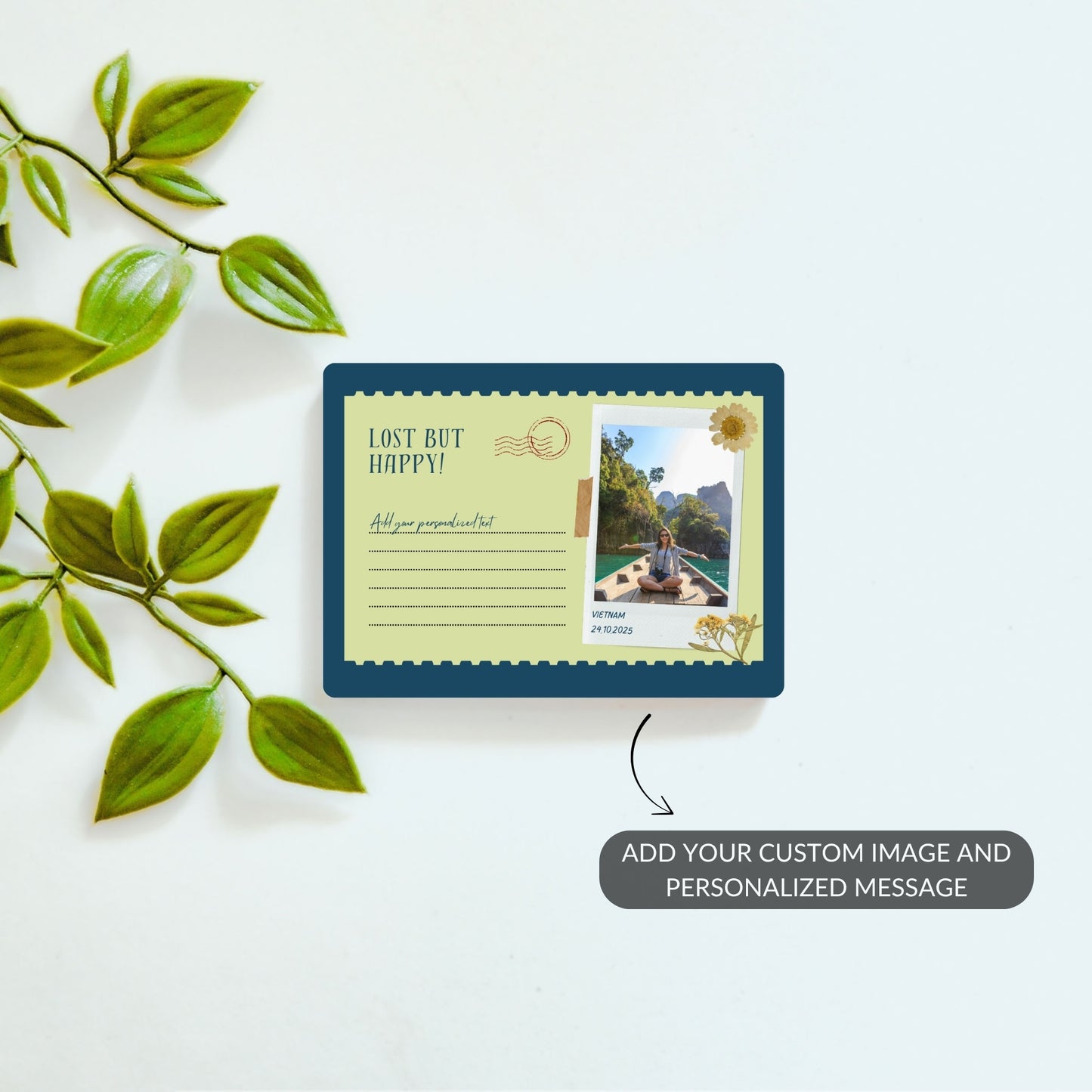 Postcard Memories - Custom Fridge Magnet
