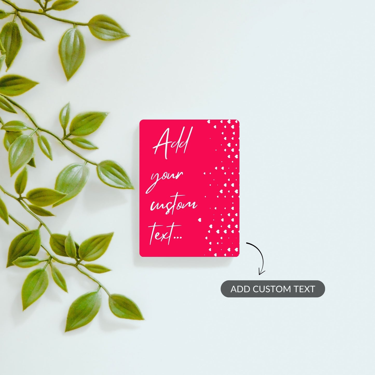 Say It with Hearts - Custom Fridge Magnet