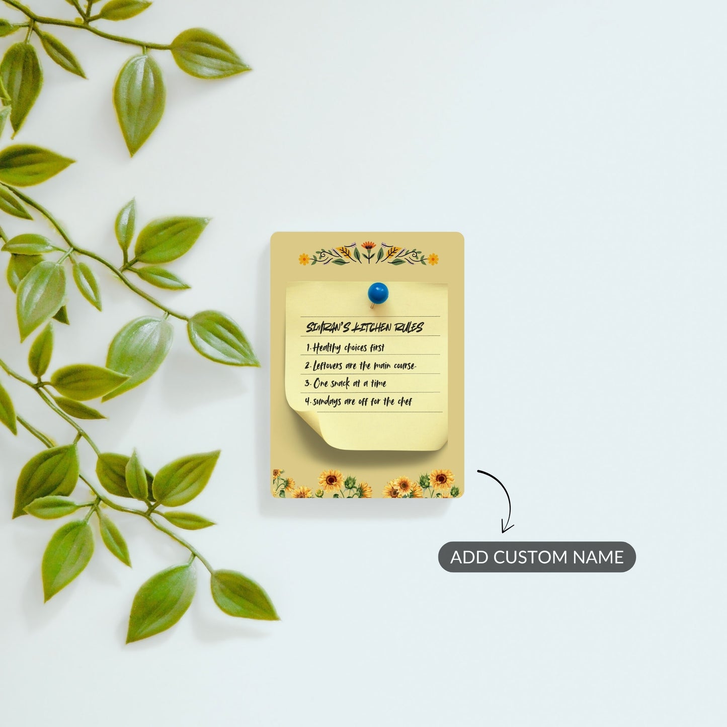 Kitchen Rules - Custom Fridge Magnet