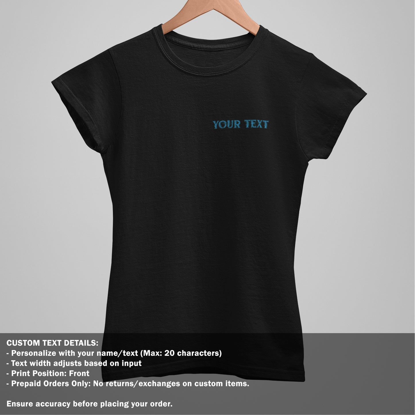 Nirvana Back Print - Black TShirt - Women