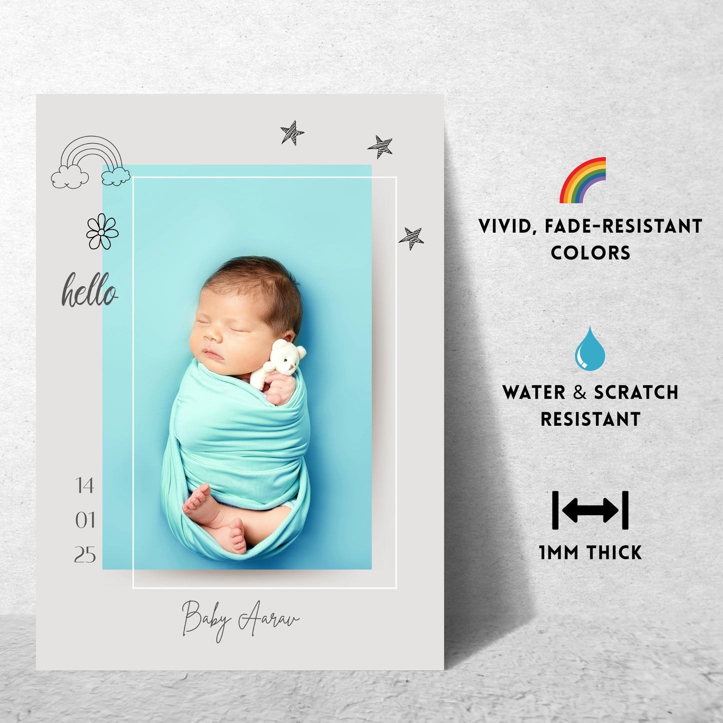 Welcome Baby – Custom Baby Metal Print