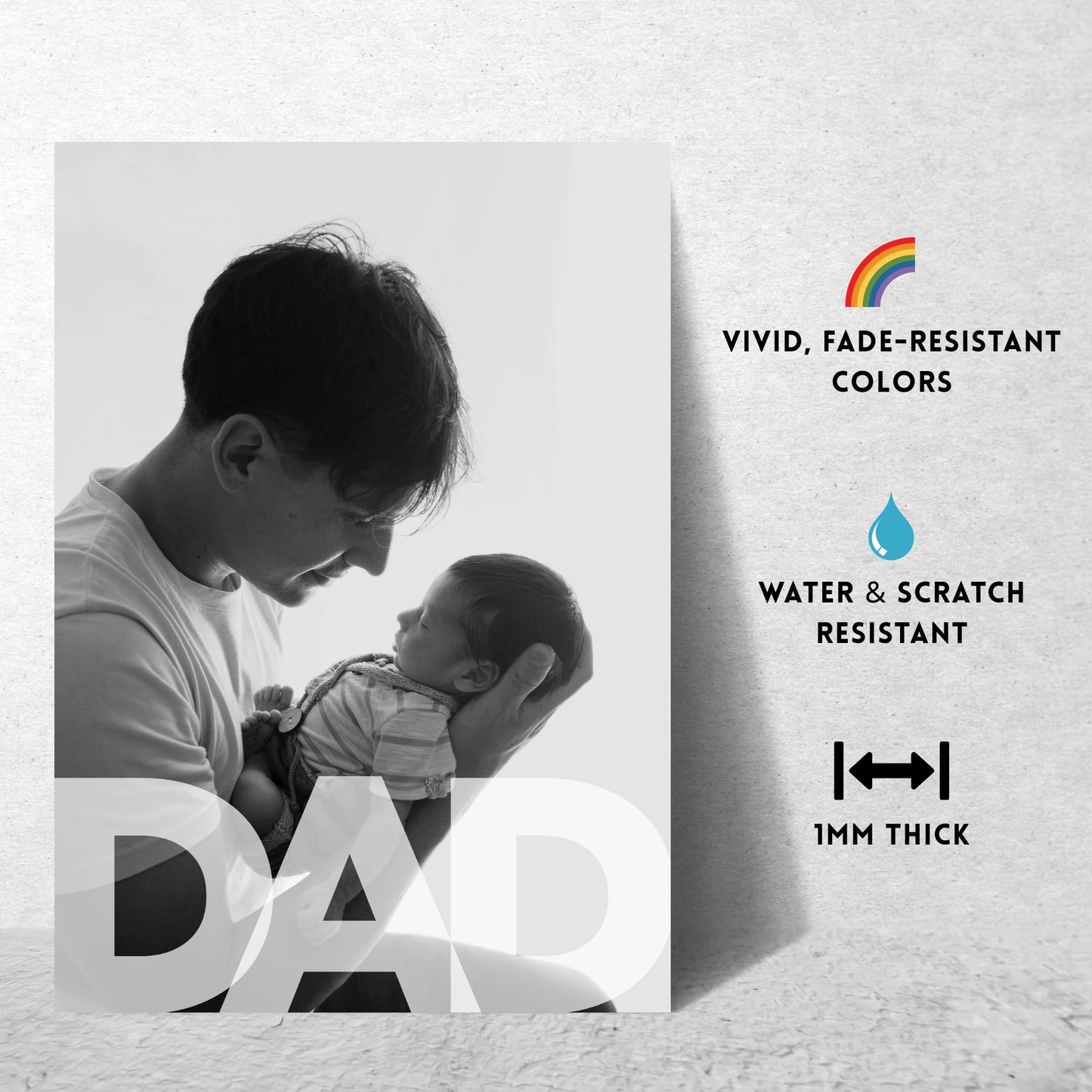 Forever Dad – Custom Photo Metal Print