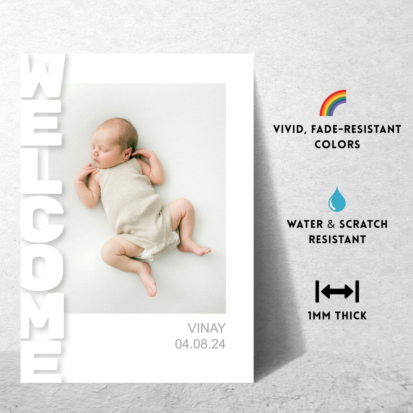 Welcome to the World – Custom Metal Print