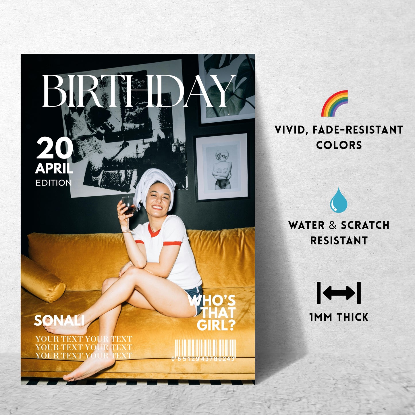 Picture Perfect Birthday – Custom Metal Print Bundle (Set of 2)