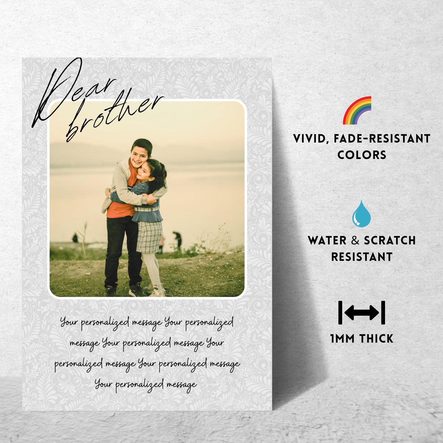 Dear Brother – Custom Metal Print