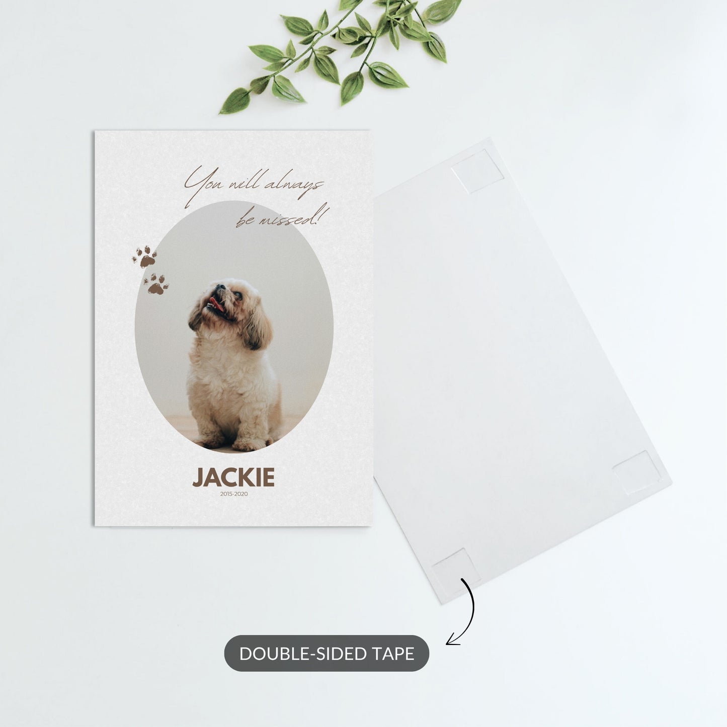 Pawprint – Custom Pet Memorial Metal Print