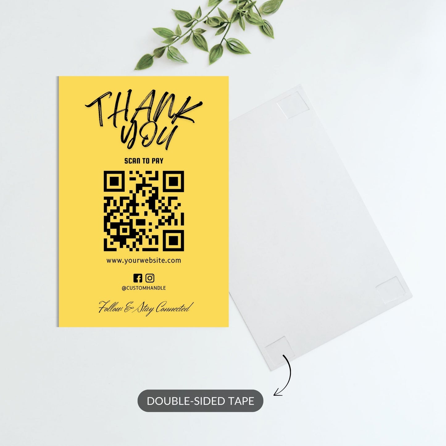 Thank You – Custom QR Metal Print