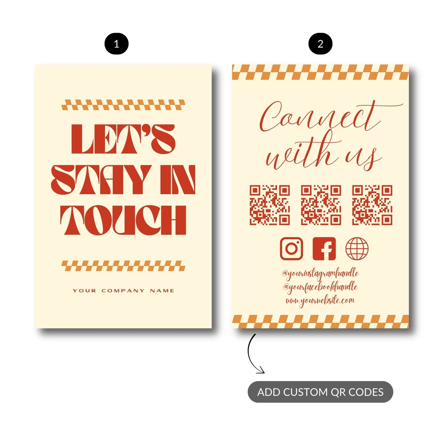 Stay Connected – Custom QR Metal Print Bundle (Set of 2)