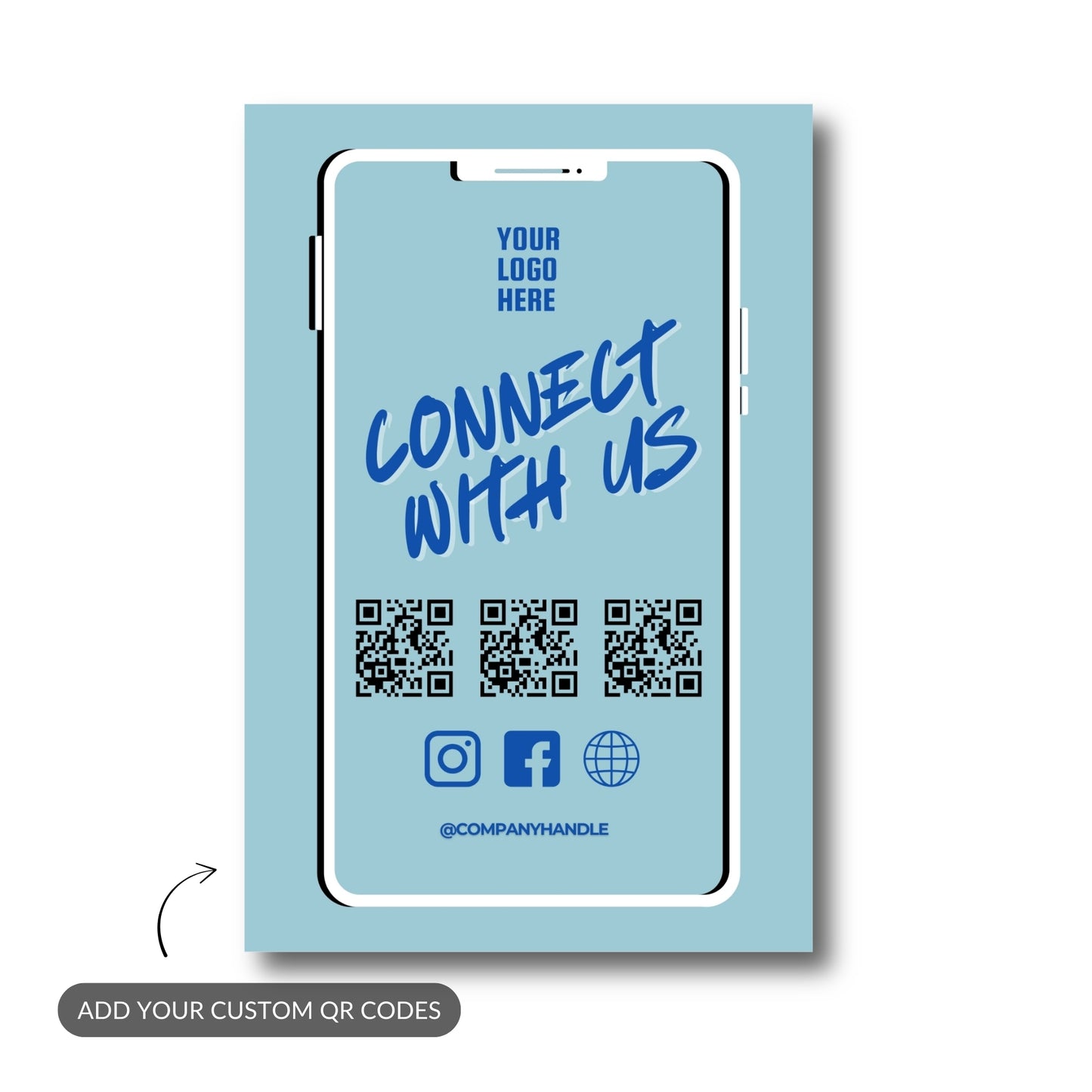 Scanning is Caring – Custom QR Metal Print Bundle (Set of 2)