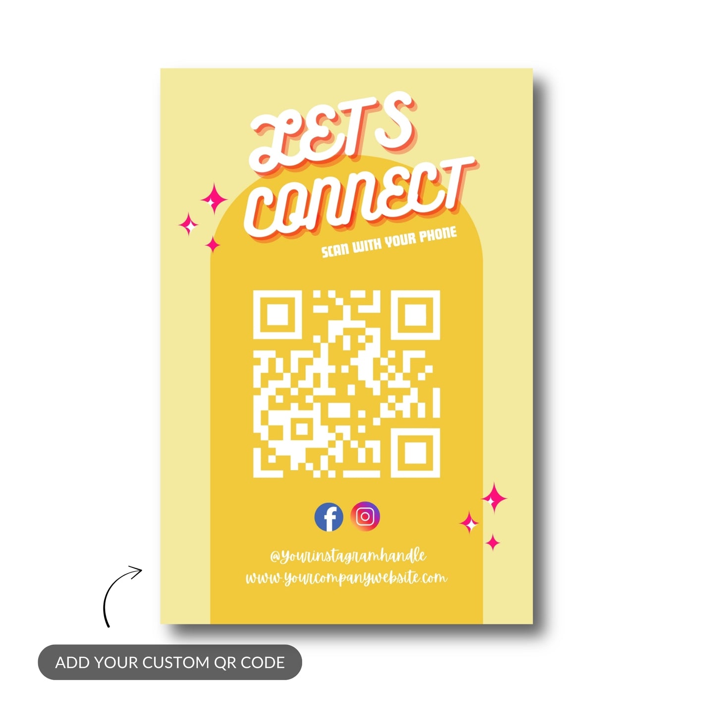 Quirky Business Display – Custom QR Metal Print