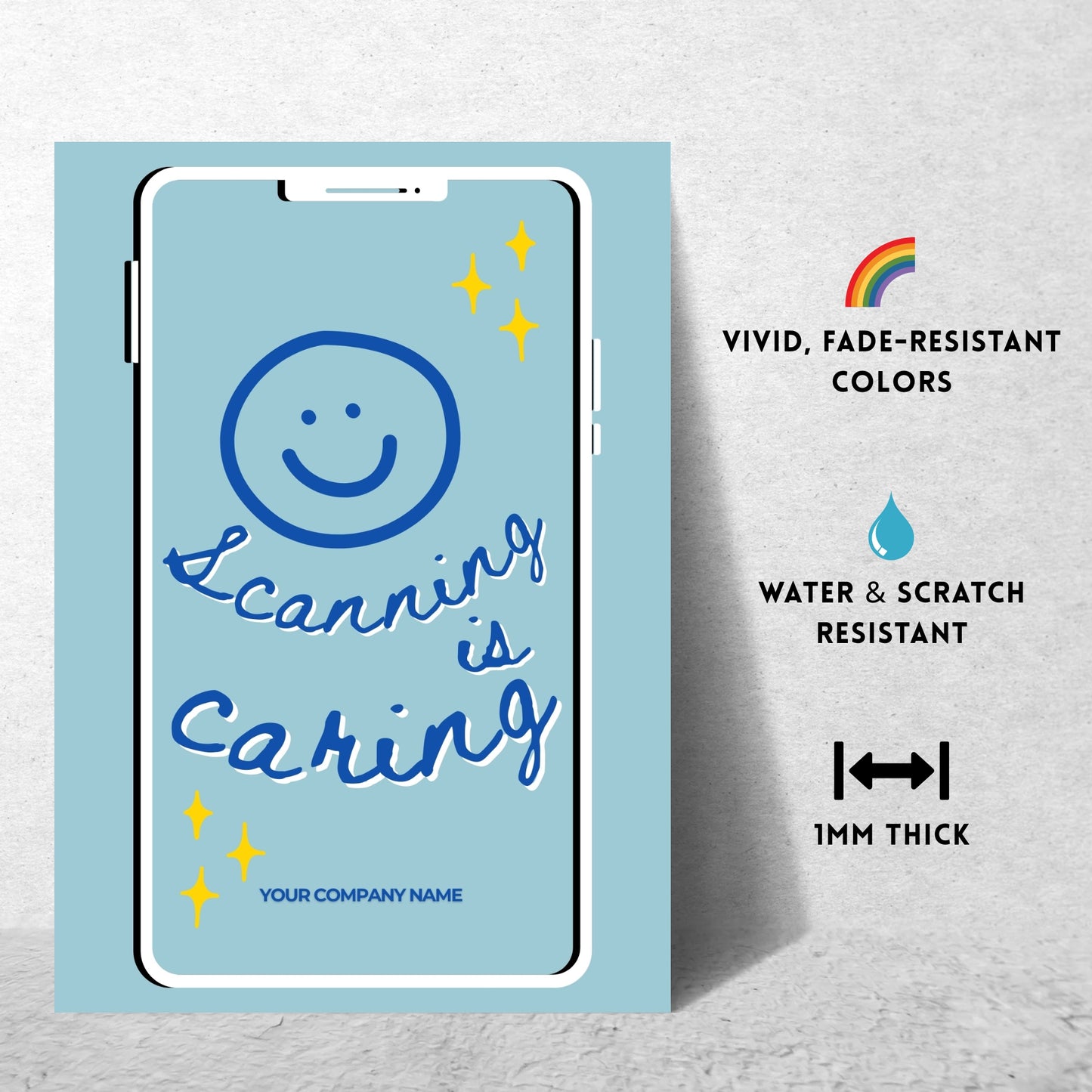 Scanning is Caring – Custom QR Metal Print Bundle (Set of 2)
