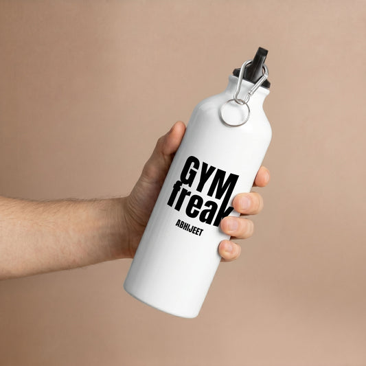 Gym Freak - Custom White Bottle