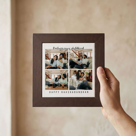Partners Since Childhood - Custom Framed Ceramic Tile