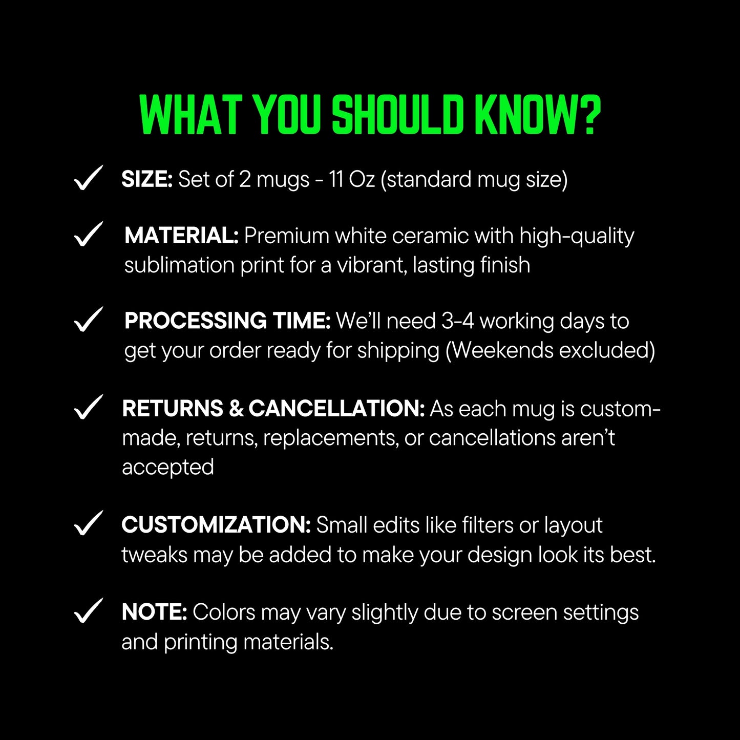 What you should know?