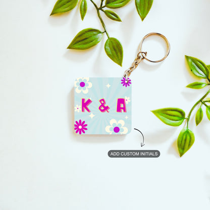 Bonded by Initials – Custom Acrylic Keychain