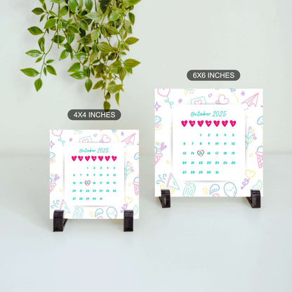 Sweet Beginnings – Custom Calendar Ceramic Tile