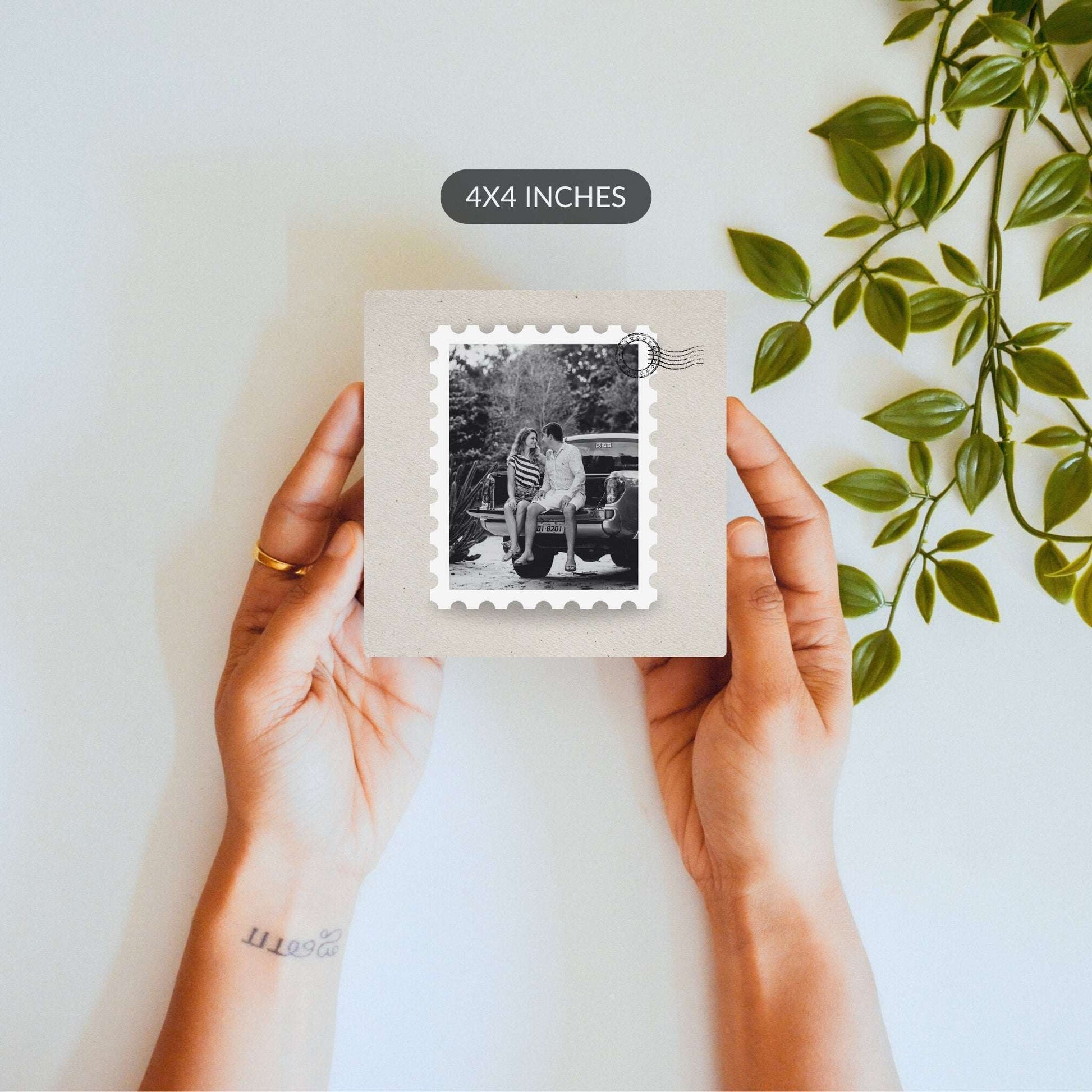 Stamped in Time – Custom Photo Ceramic Tile