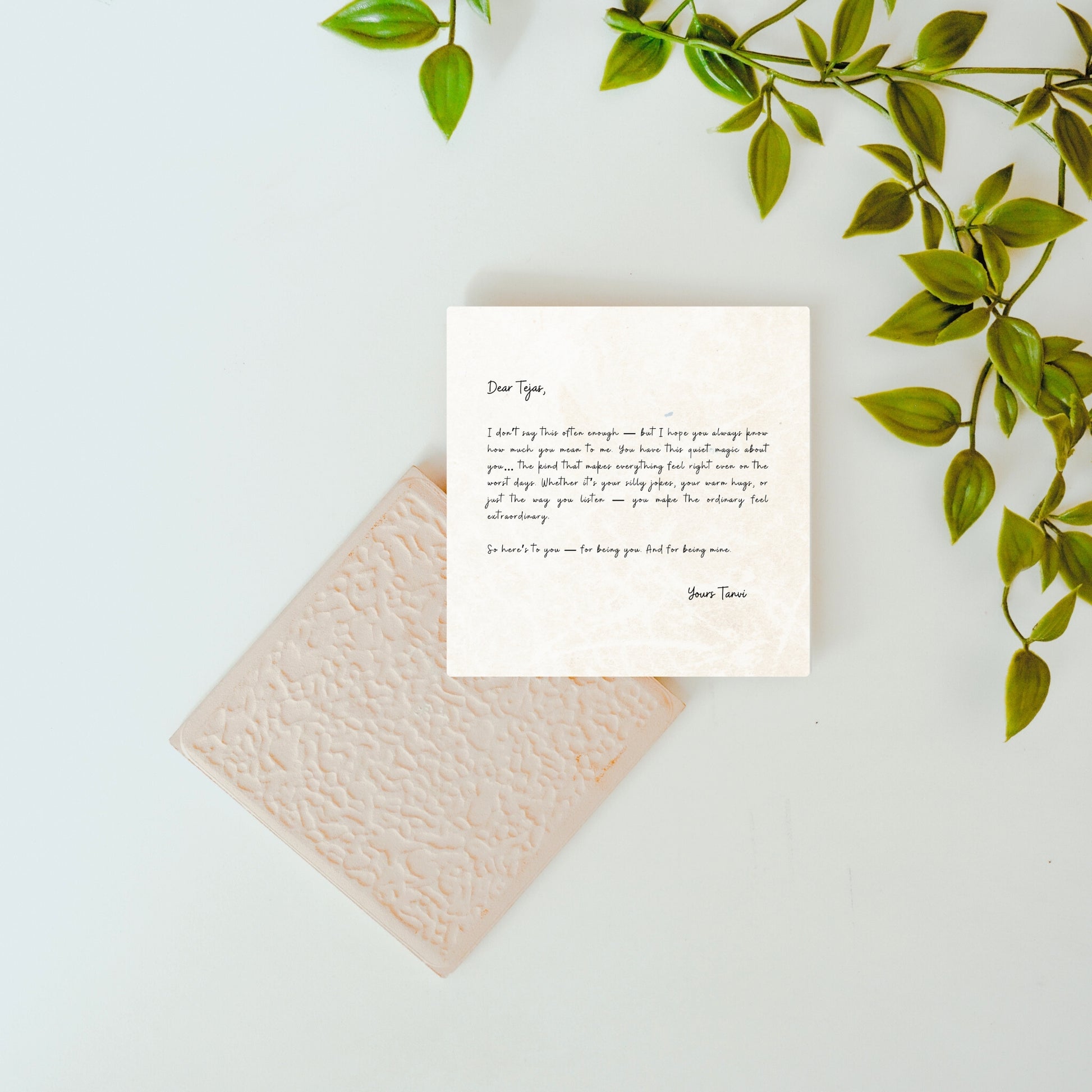 Love Letter - Custom Ceramic Tile