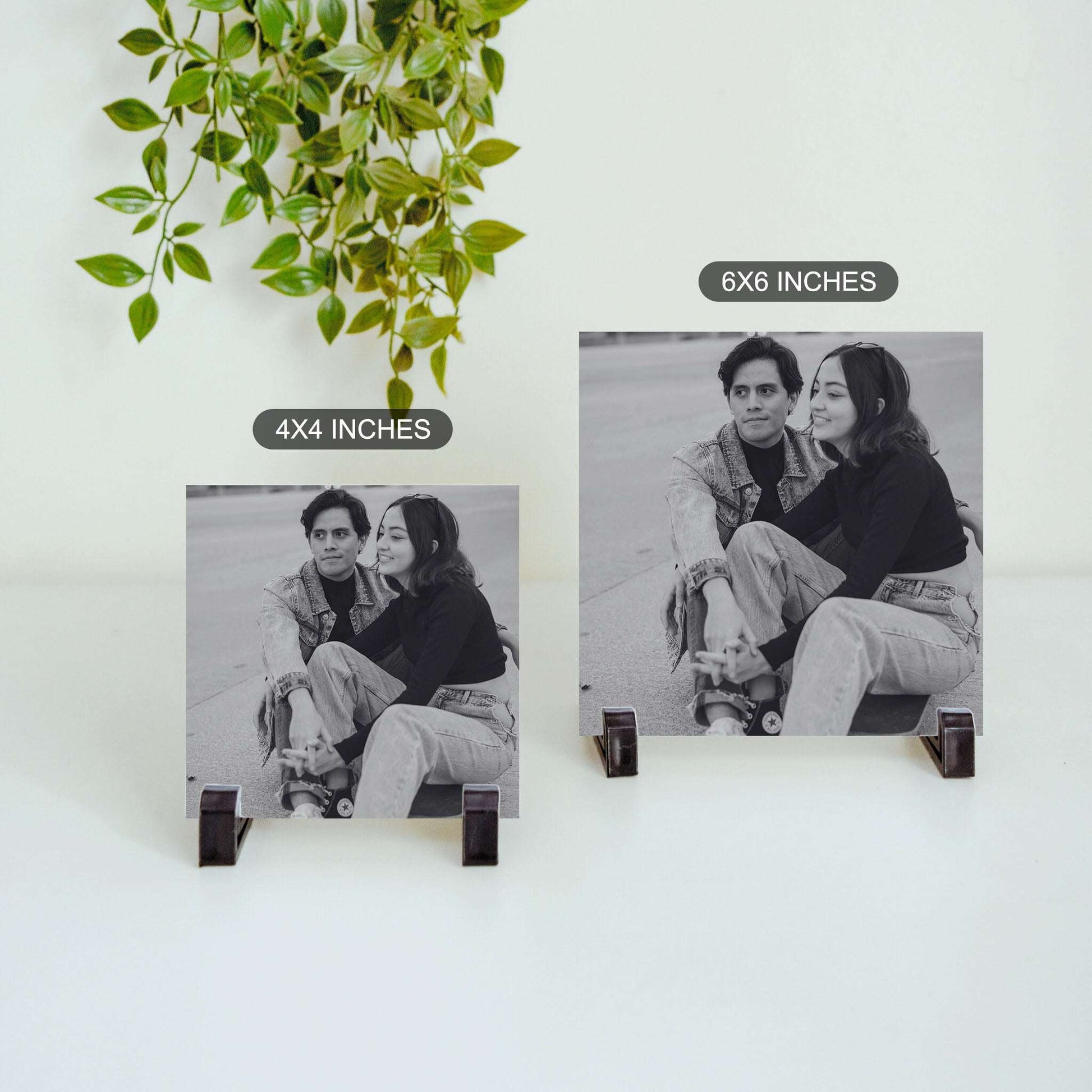 Black & White Keepsake  – Custom Ceramic Tile