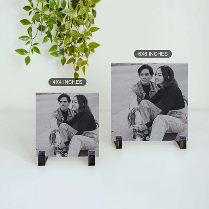 Black & White Keepsake  – Custom Ceramic Tile