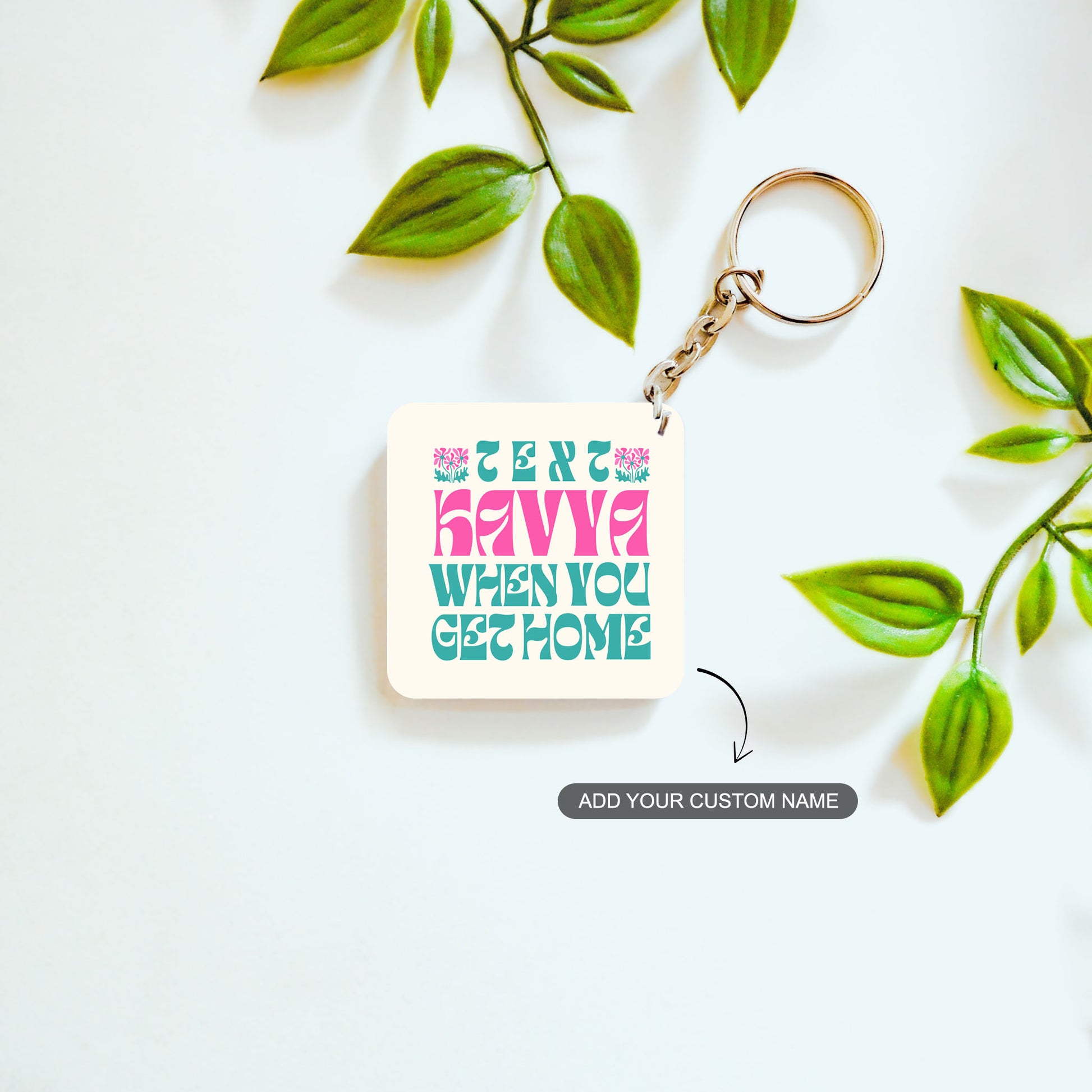 Text Reminder – Custom Acrylic Keychain