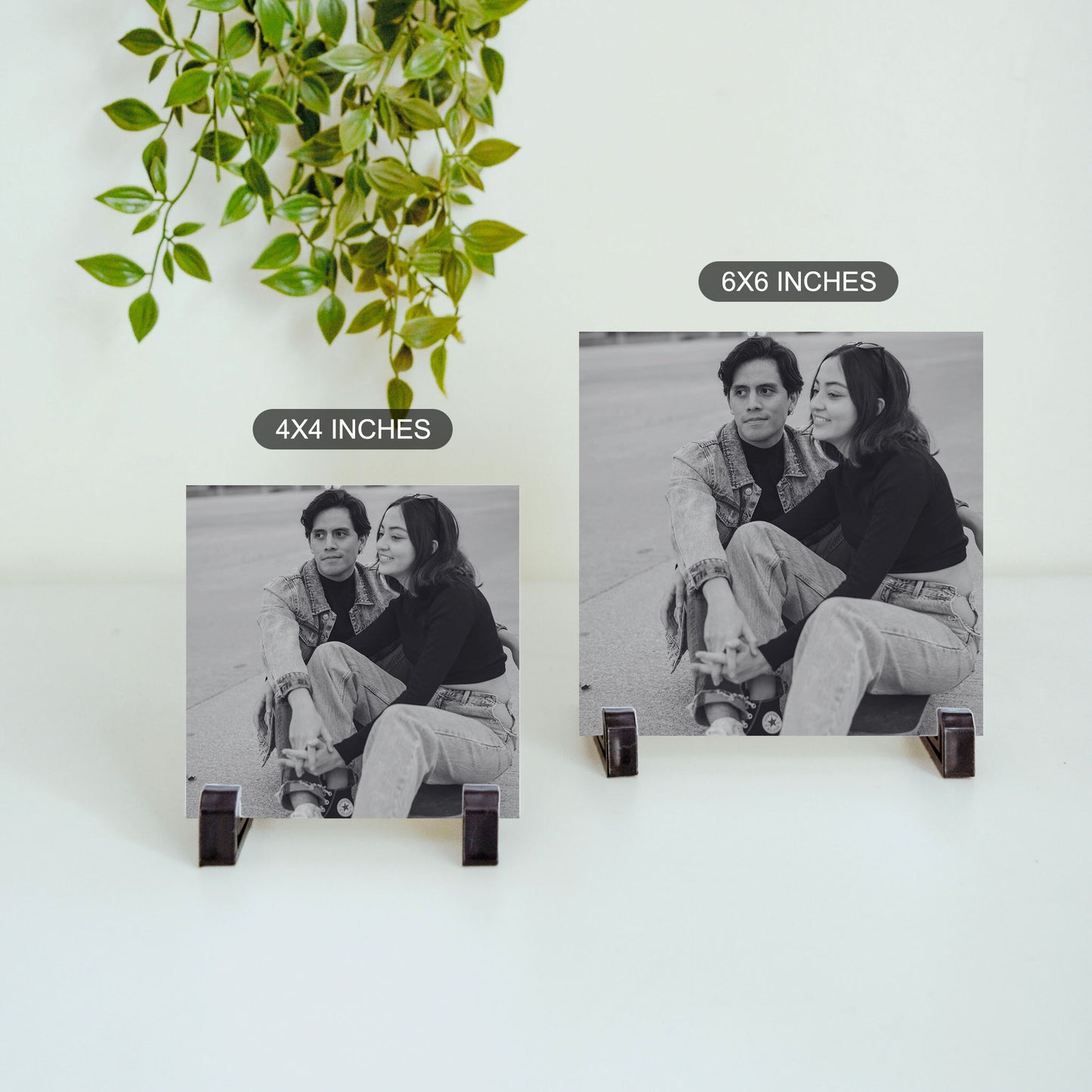 Black & White Keepsake  – Custom Ceramic Tile