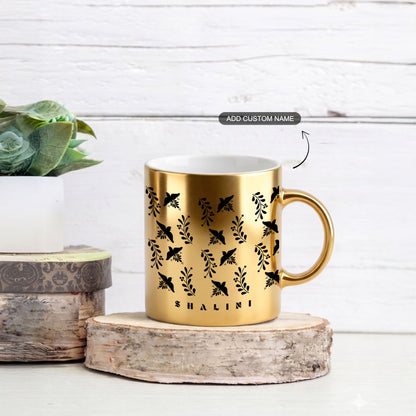 Bold in Gold – Custom Gold Metallic Mug