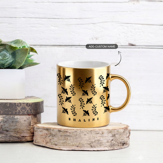 Bold in Gold – Custom Gold Metallic Mug