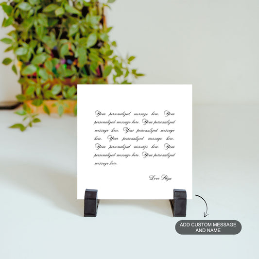 Personalized Message - Custom Ceramic Tile