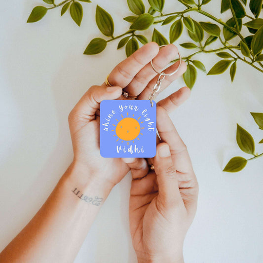 Shine Your Light – Custom Acrylic Keychain