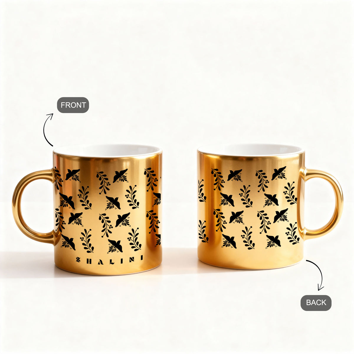 Bold in Gold – Custom Gold Metallic Mug