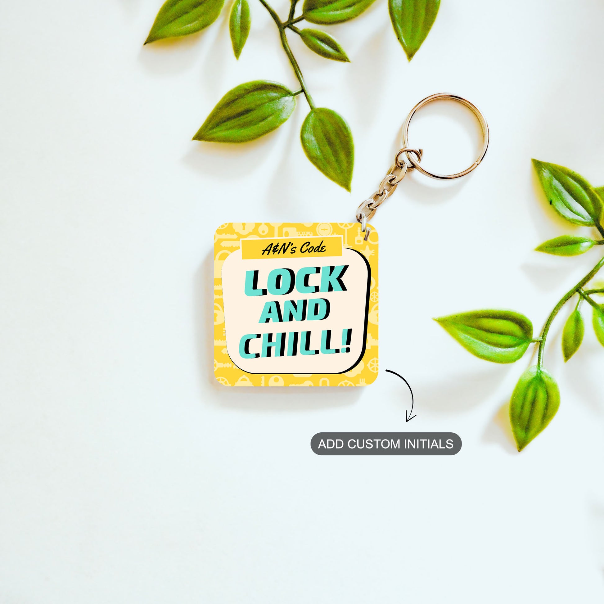 Locked Vibes – Custom Acrylic Keychain