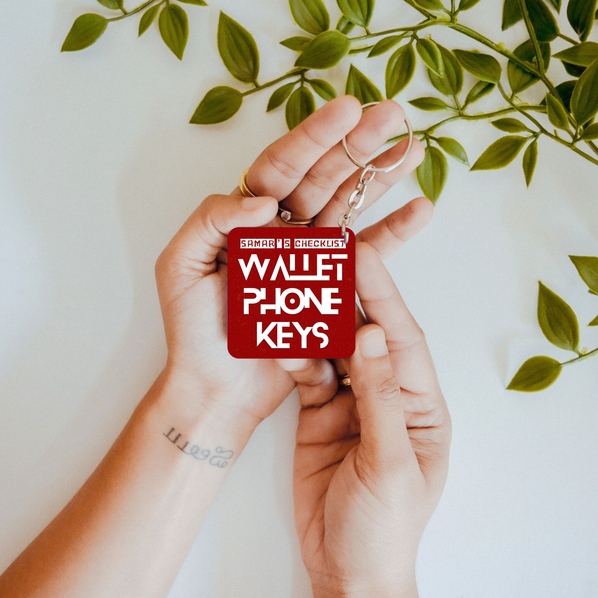 Reminder Checklist – Custom Acrylic Keychain
