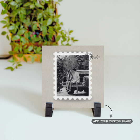 Stamped in Time – Custom Photo Ceramic Tile