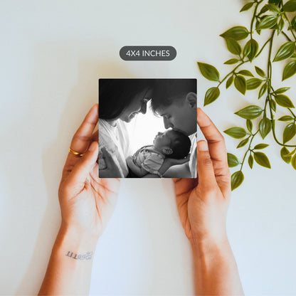 First Family Portrait – Custom Ceramic Tile Bundle (Set of 2)
