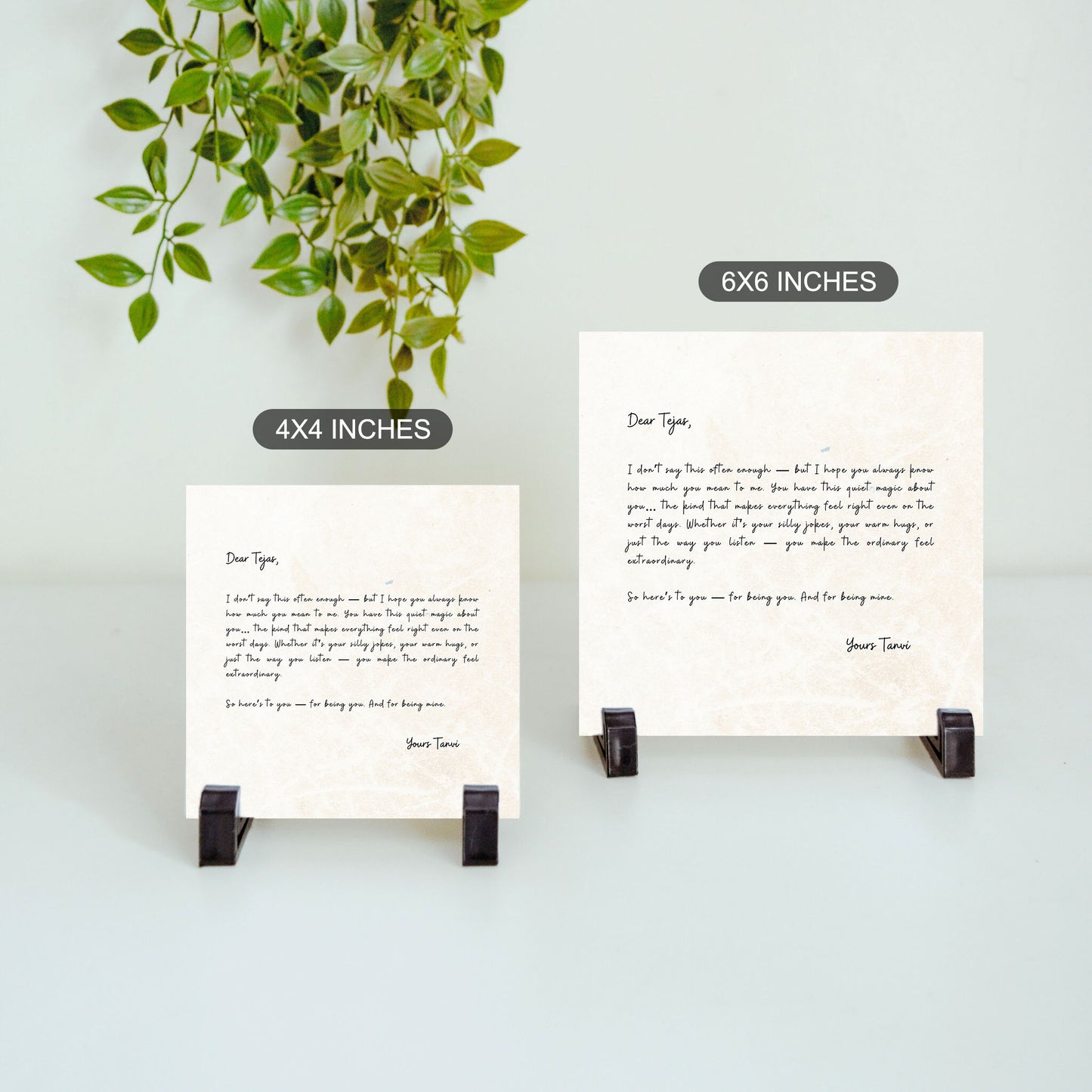 Love Letter - Custom Ceramic Tile