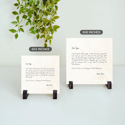Love Letter - Custom Ceramic Tile