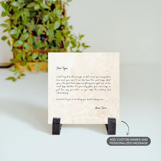 Love Letter - Custom Ceramic Tile