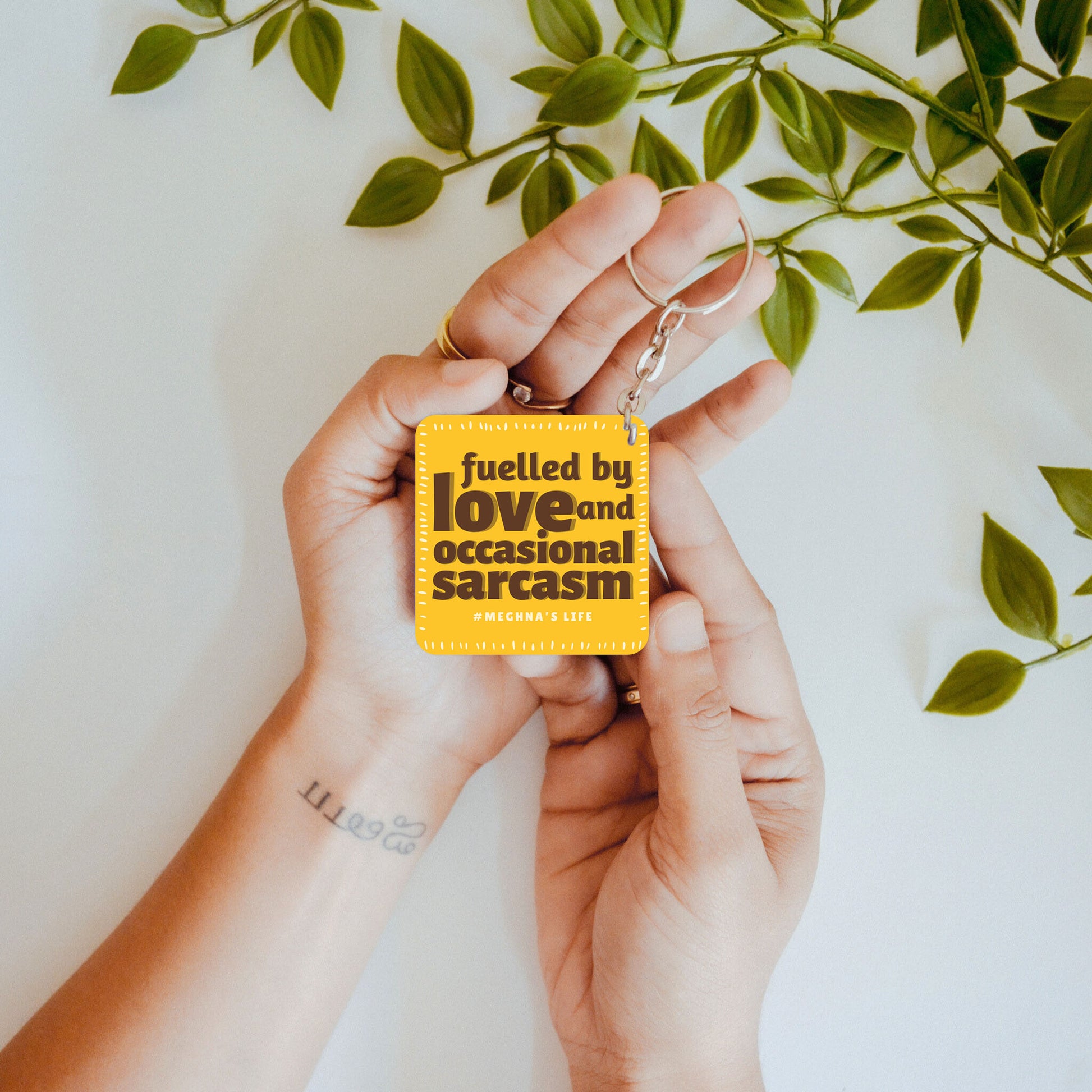 Love & Sass – Custom Acrylic Keychain
