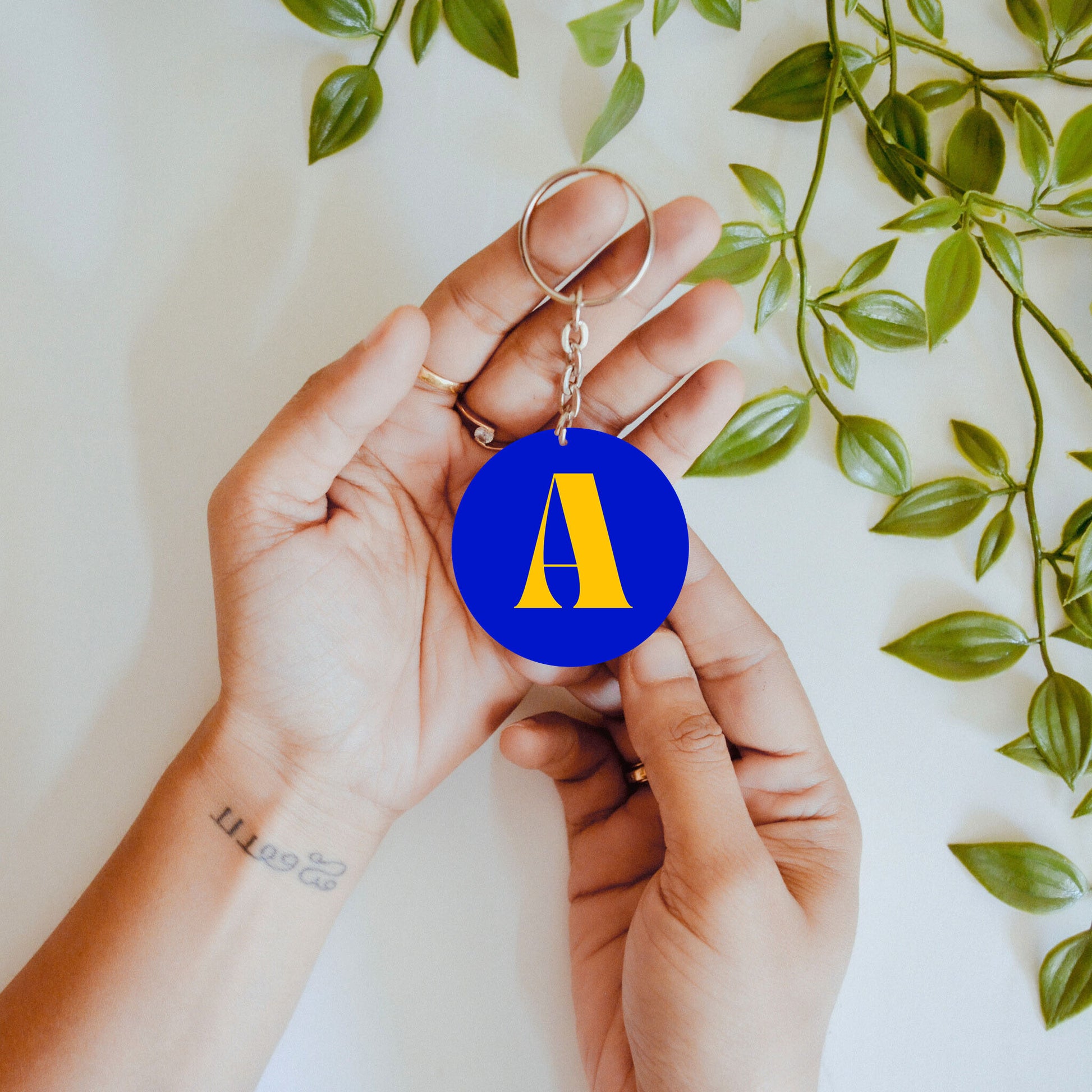 Pop of Personality – Custom Initial Acrylic Keychain
