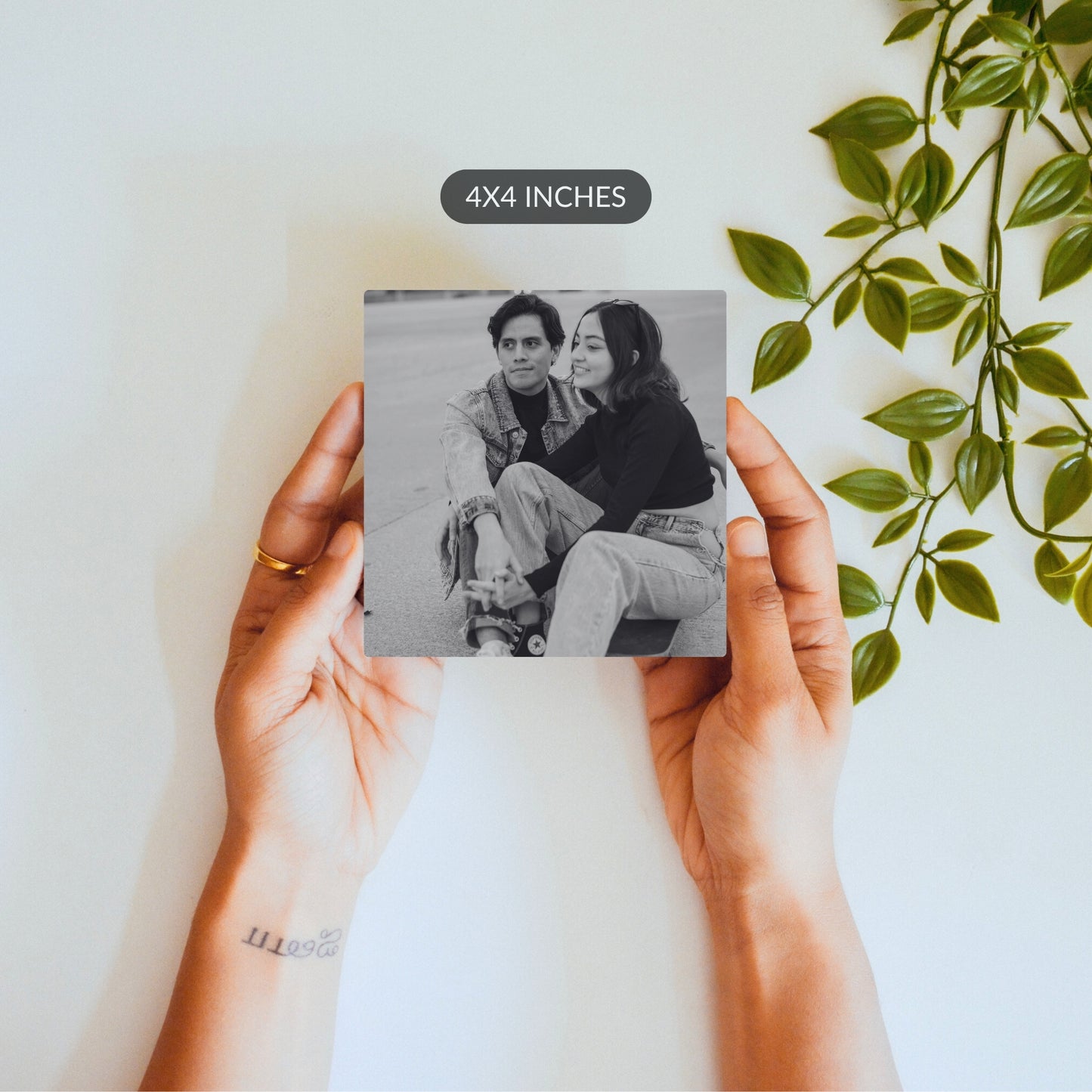 Black & White Keepsake  – Custom Ceramic Tile