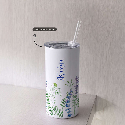 Lavender Fields - Custom Tumbler with Straw